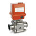 Ball Valves with Electric Actuator 24 DVC ,3 pc,EL-955TC, Electric Automation Hygienic Ball Valve 24 DVC, 3 Piece,  , 1000 psi, Tri-Clamp